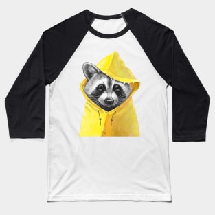 Rain Raccoon Baseball T-Shirt